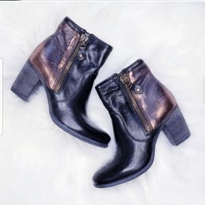 FREE PEOPLE | MJUS Black and Copper Ankle Boots